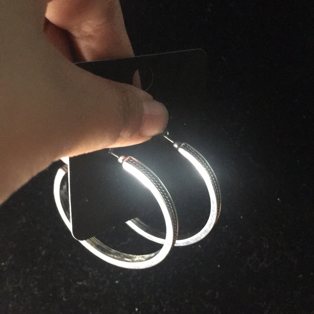 Silver earrings